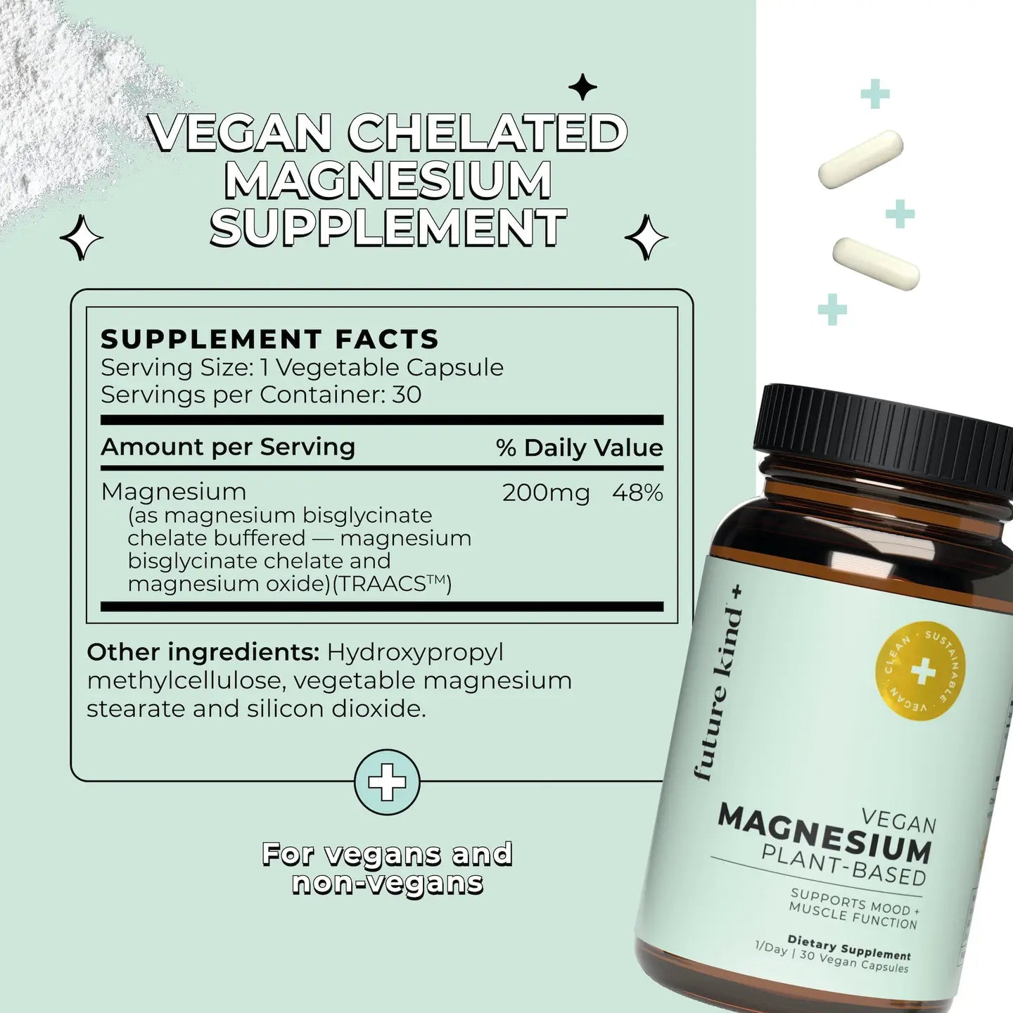 Vegan Chelated Magnesium Supplement